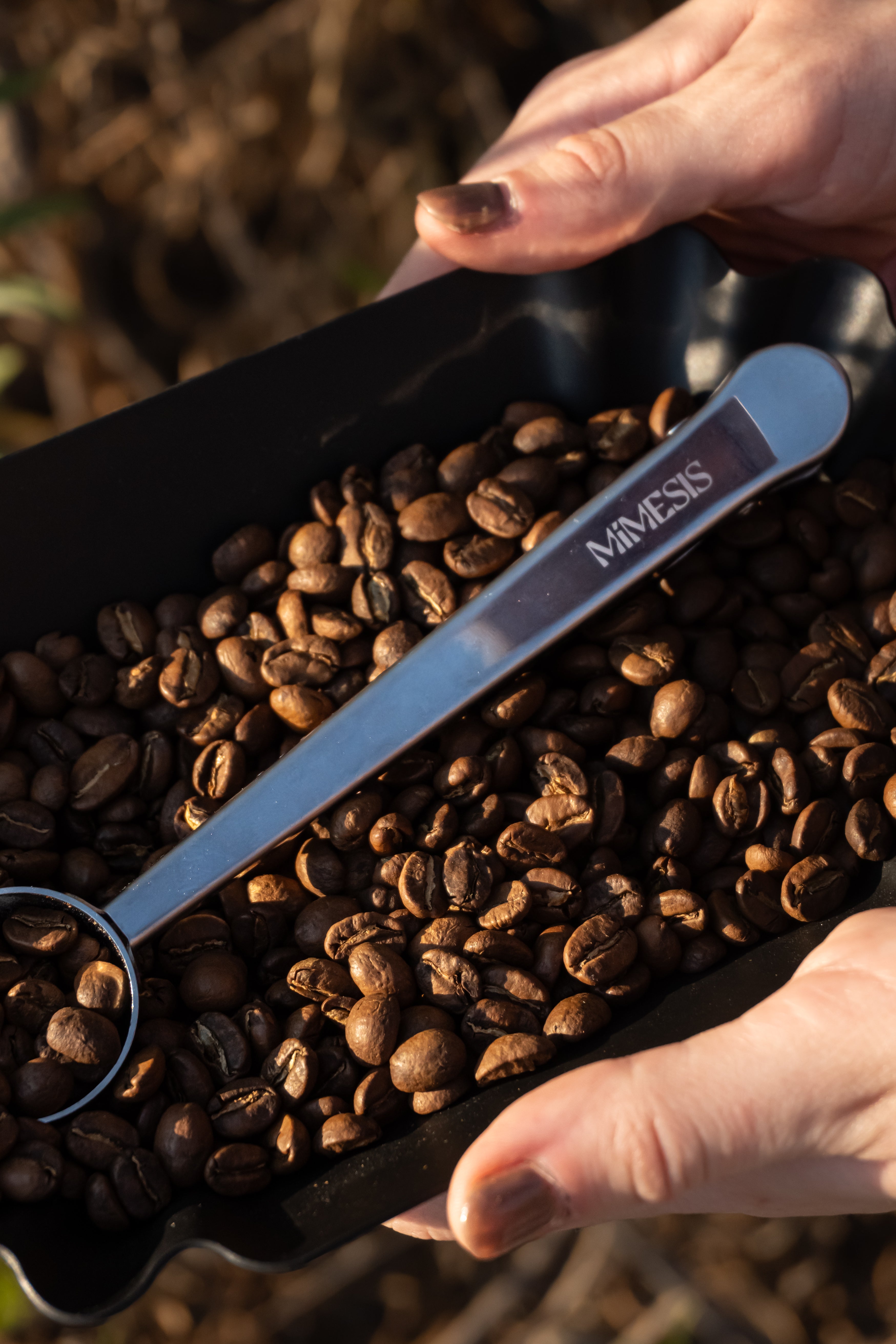 Cuchara medidora con pinza para café 10 ml